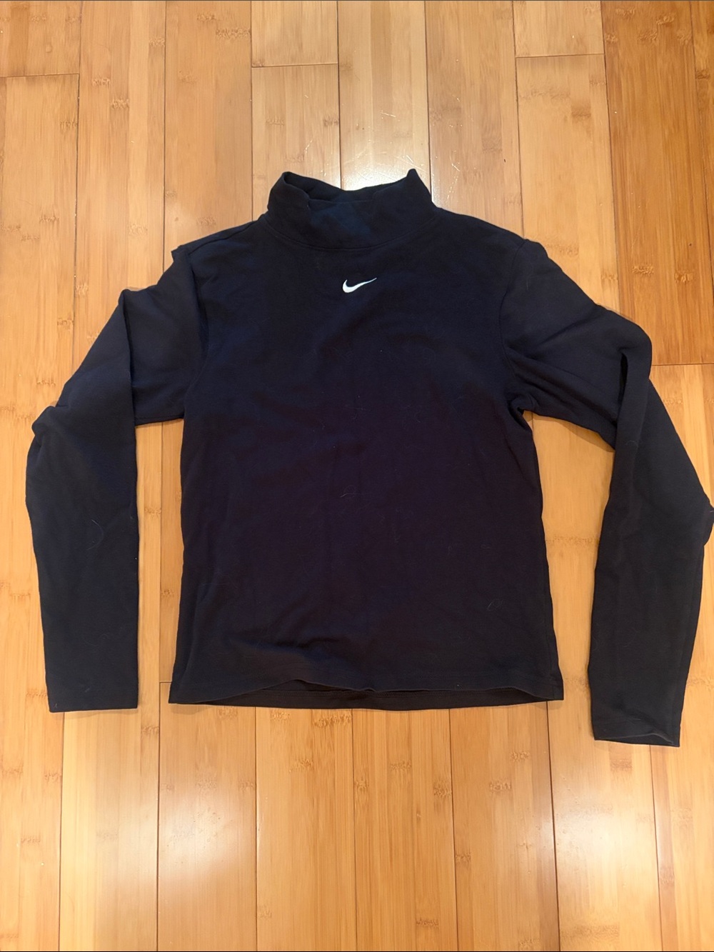 Nike Black Long-Sleeve Turtleneck Shirt